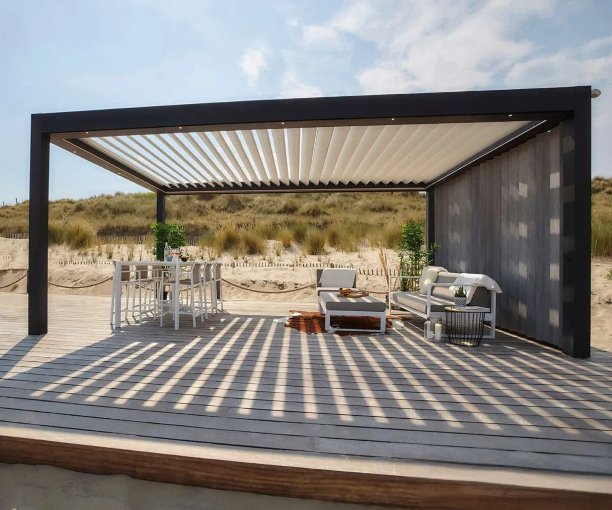 lamellendach in moderner Architektur – Planung mit ADA-Wintergarten
