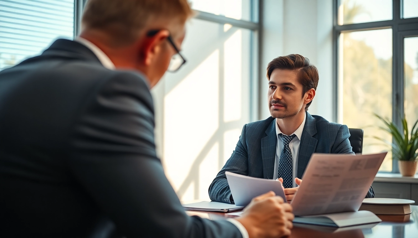 Consultation with a Palm Harbor Divorce Lawyer in a professional setting.