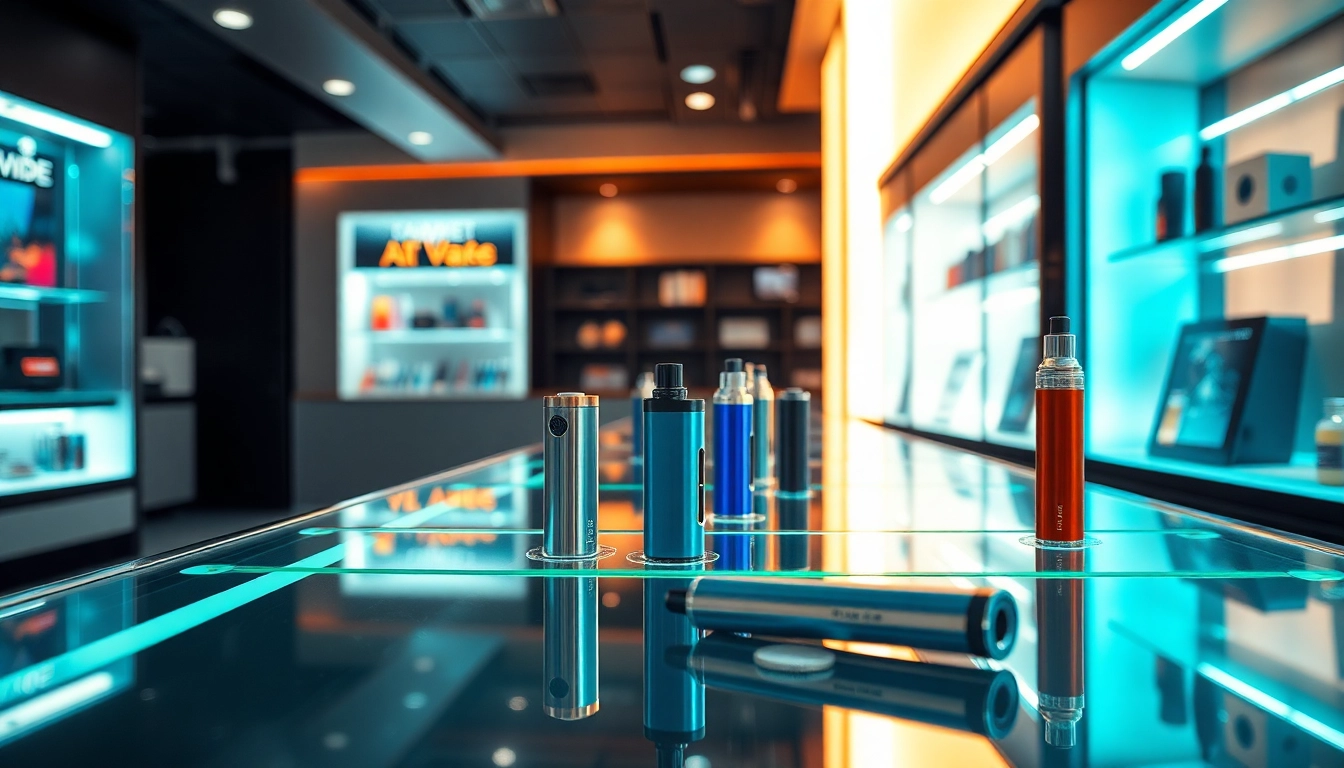 Einweg-vape großhandel in einer modernen Verkaufsumgebung mit stilvollen Vapes.