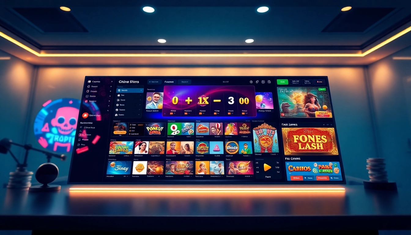 Engaging online gambling interface highlighting TR88 with diverse games and a modern design.