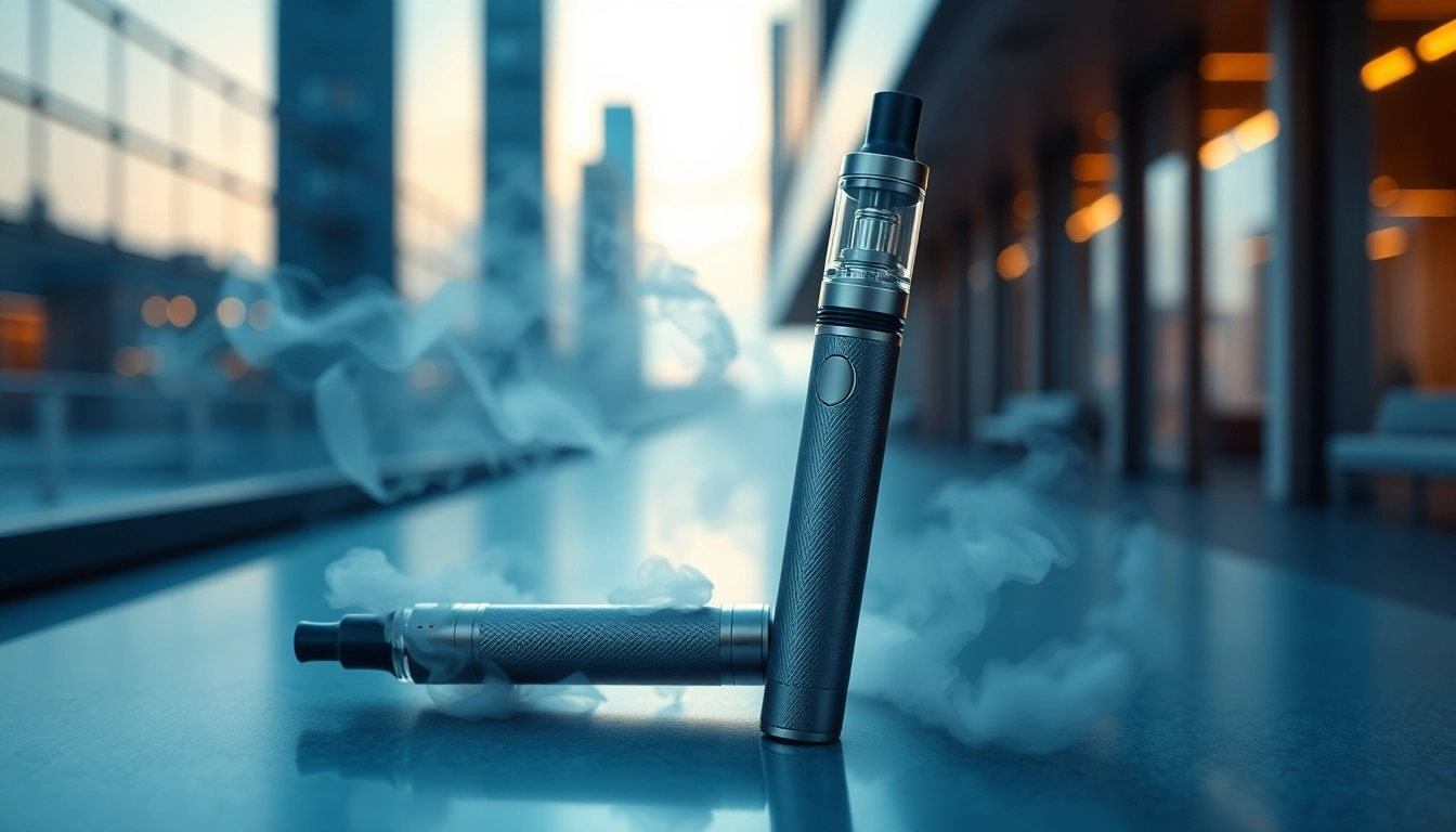 Vape Pen elegantly showcased with vapor clouds, emphasizing style and sophistication.