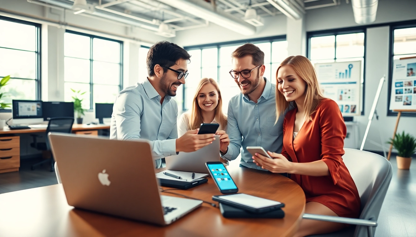 Enhancing social media marketing edmonton strategy in a collaborative workspace.
