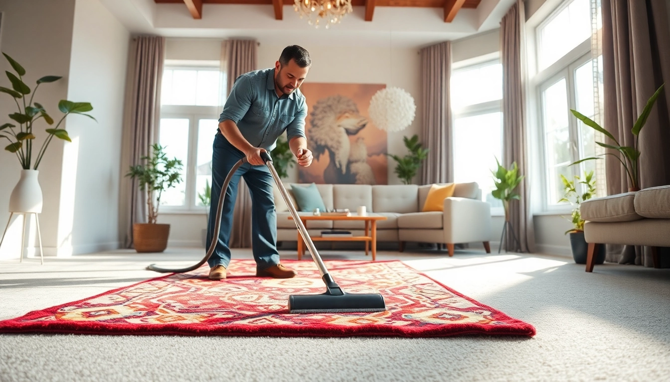 Efficient carpet cleaning lincoln ca service showcasing expert technician in action.