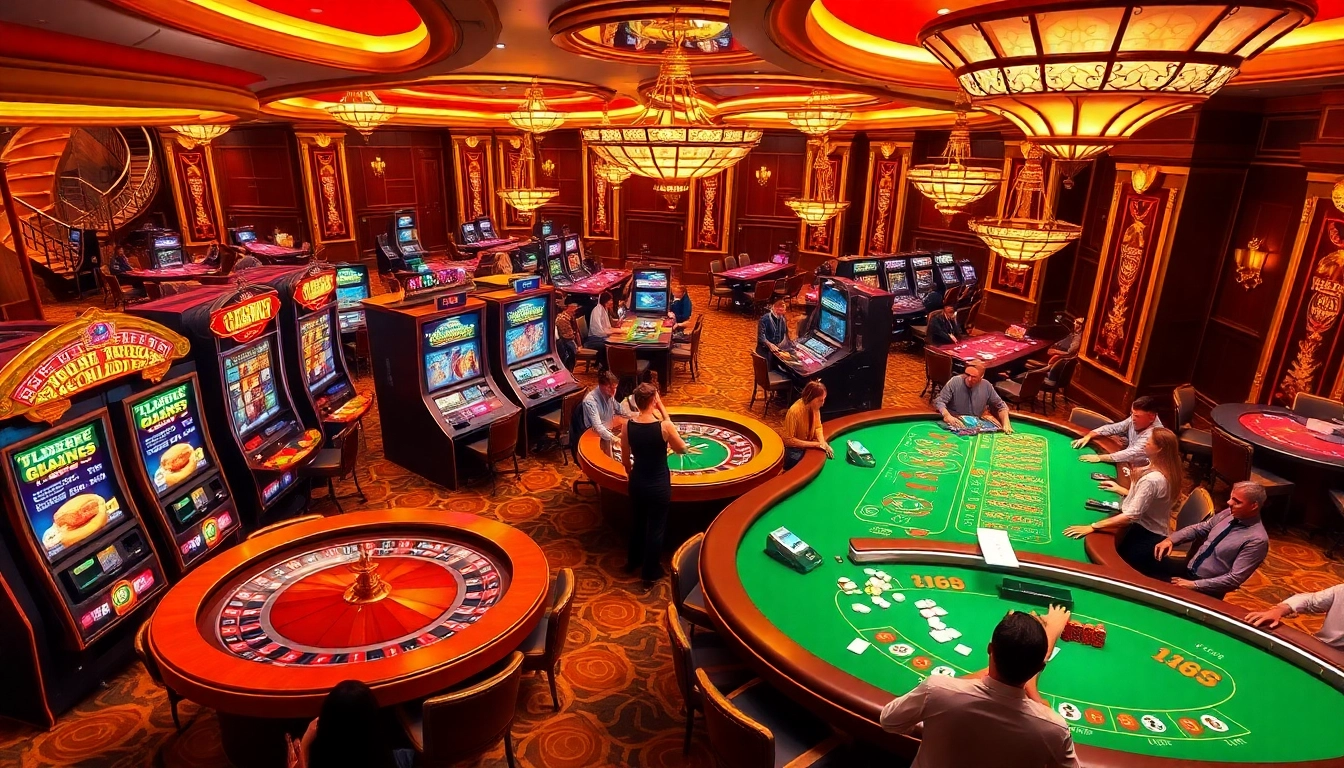Players enjoying thrilling games at https://www.superslot365.net/ online casino with energetic atmosphere.