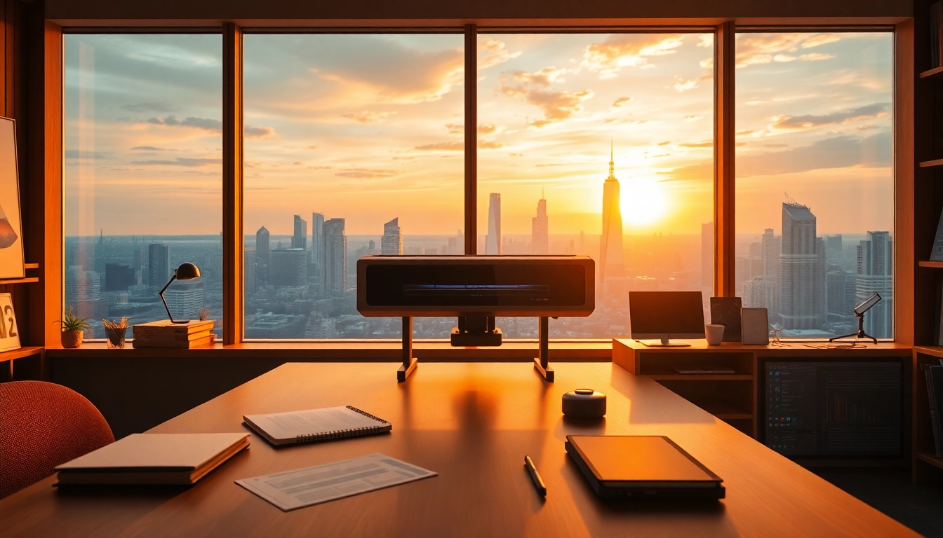 Generate stunning visuals with an advanced image generator on a creative workspace setup.