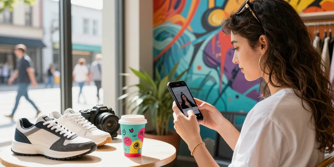 Engaging urban influencer showcasing content on smartphone while looking to purchase TikTok followers.
