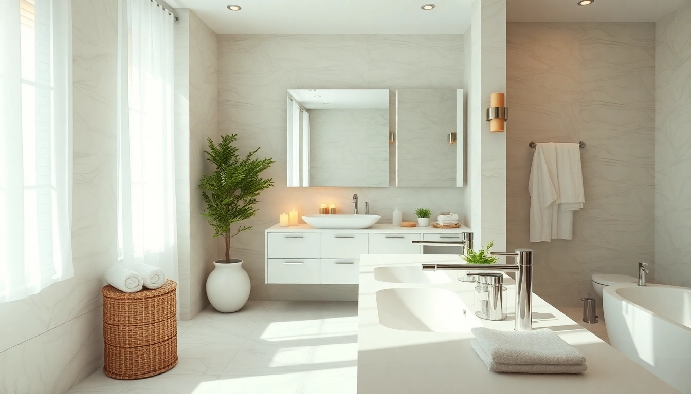 In einem stilvollen Badezimmer zeigen sonni sanitär Produkte moderne Sanitäreinrichtungen und eine einladende Atmosphäre.