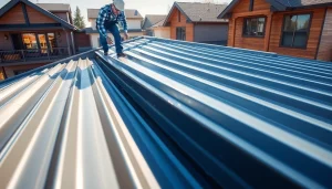 Showcasing the beauty and durability of metal roofing calgary in a modern neighborhood.