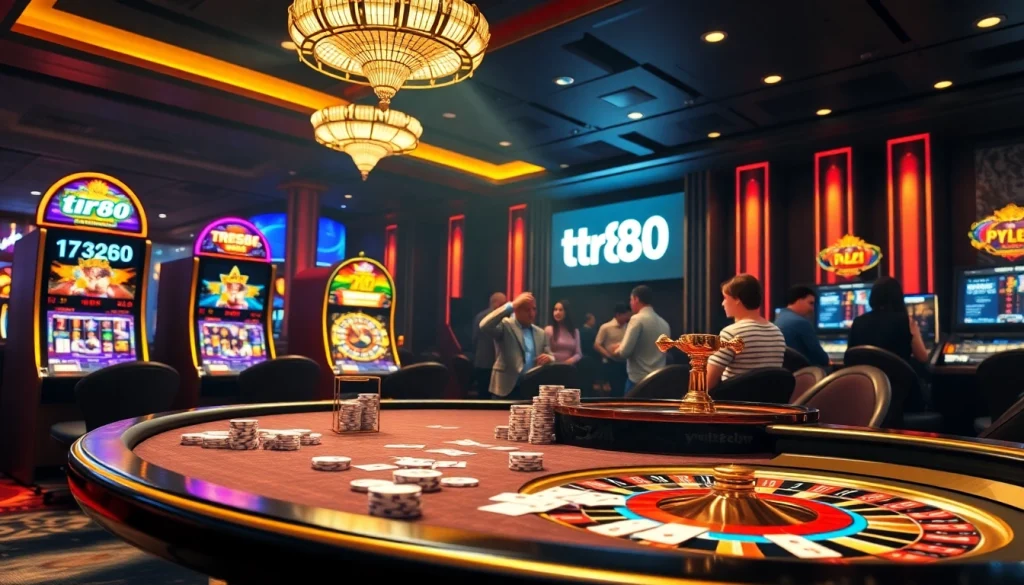 Experience high-stakes excitement at the TR88 casino with thrilling games and betting activities.