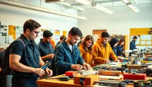 Trade schools in Hawaii foster collaboration among students during practical training sessions.