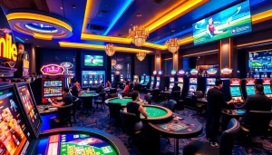 Kubet gaming experience showcasing high-energy casino atmosphere with excited players and vibrant gaming options.