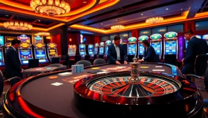 Experience the excitement of high-stakes gambling at https://mm88.video/ with a luxurious casino scene.