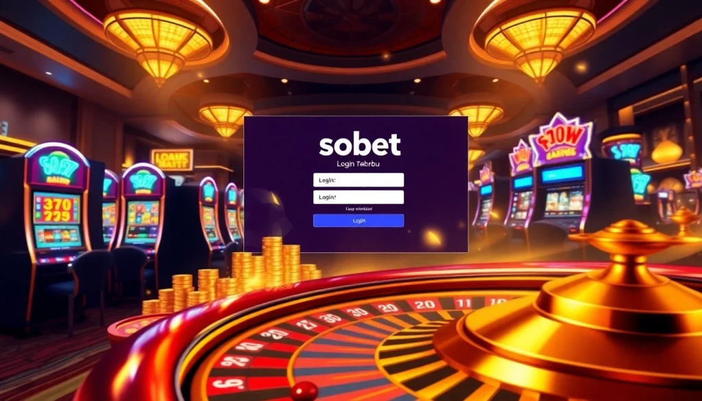 Experience sbobet login terbaru at an exciting casino table scene with vibrant betting elements.