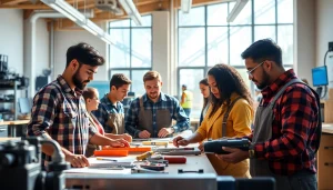 Trade School Tennessee students actively learning skills in a hands-on environment.