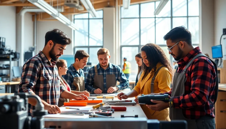 Trade School Tennessee students actively learning skills in a hands-on environment.