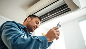 HVAC repair waccabuc expert technician working diligently on an air conditioning unit.