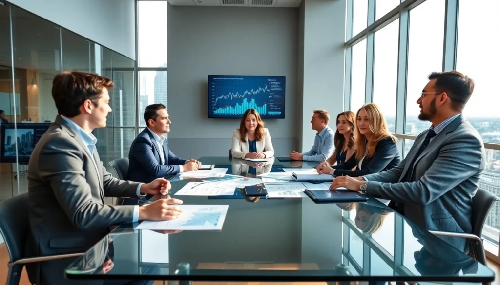 Facilitating strategic discussions at https://globalwealthscope.com in a modern office.