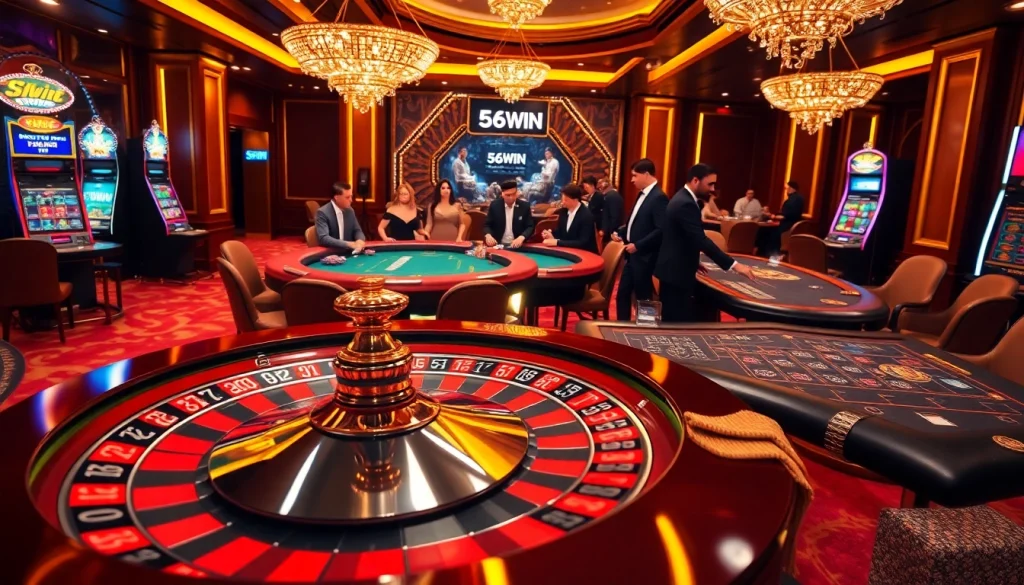 Experience the thrill of 56WIN with vibrant casino games and engaging betting action.