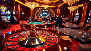 Experience the thrill of 56WIN with vibrant casino games and engaging betting action.
