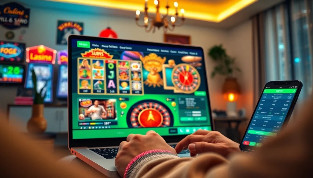 Interactive online casino experience with 58ee, featuring vibrant games and a welcoming atmosphere.