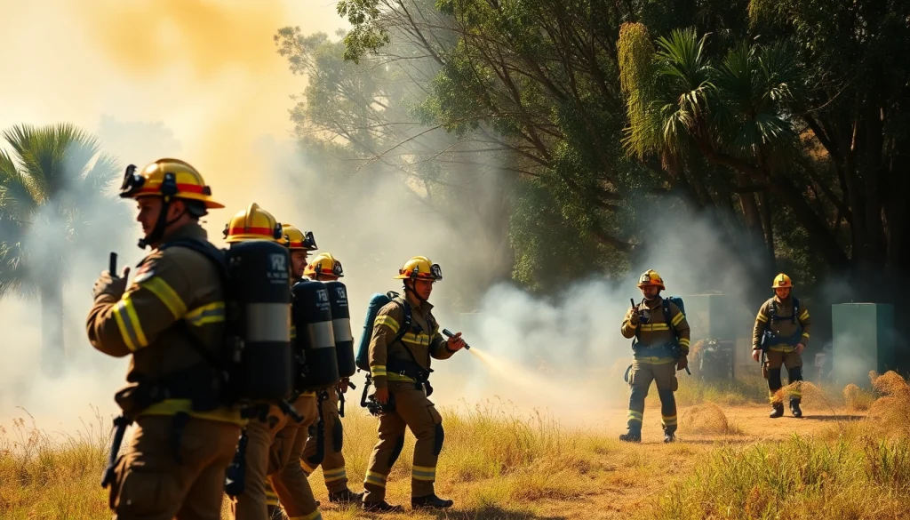 Experience a thrilling wildfire event perth showcasing emergency responders in action.