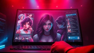Engaging NSFW AI platform showcasing interactive character designs and modern interface.
