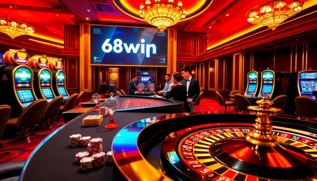 Experience the excitement of winning at 68win vip with glamorous casino games and vibrant atmosphere.