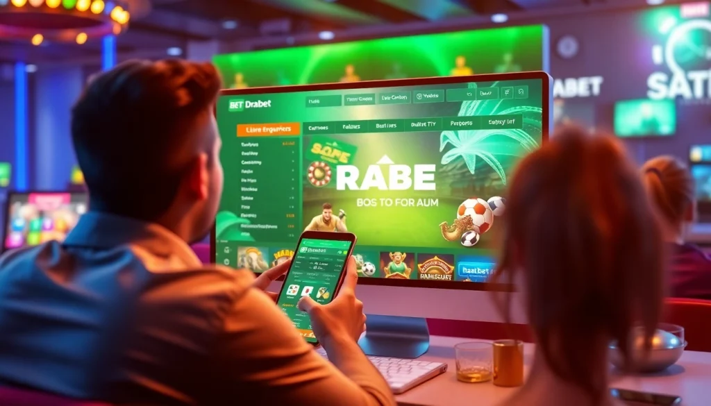 Engaging BRABET online betting platform showcasing vibrant graphics and user-friendly design.
