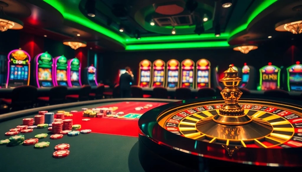 Play an exciting uu88 game at a vibrant casino table with colorful chips and cards.