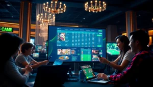 Interactive online betting platform interface featuring diverse players enjoying TTPTP slots and poker games.