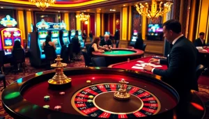 Experience thrilling gambling action at PS99 with poker, roulette, and slots in a vibrant casino atmosphere.