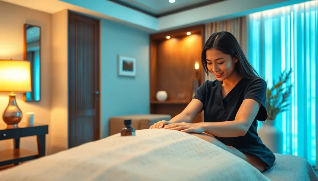 Enjoy a professional 출장마사지 experience with a skilled masseuse in a tranquil hotel setting.