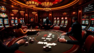 The hidden wiki dark web inspires a high-stakes poker game at a luxurious casino table, showcasing excitement and strategy.