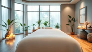 Experience the best beauty spas through a serene spa room highlighting relaxation and peace.