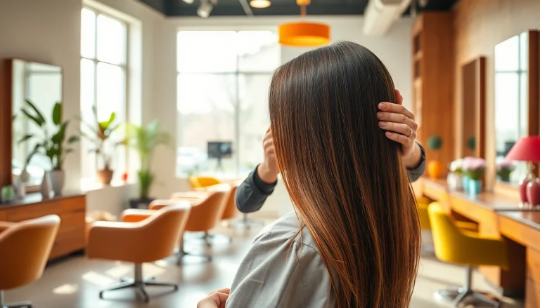 Frizer Craiova realizând o coafură modernă unui client în salonul său elegant.