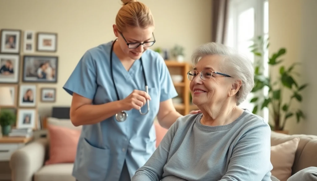 Caregiver providing in home care austin tx, ensuring comfort and support for seniors.