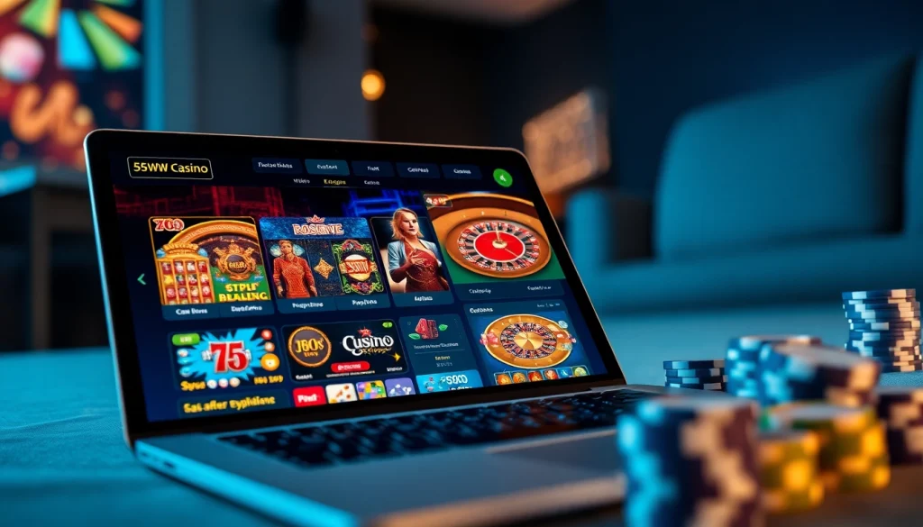 Experience the excitement of the 55WW online casino with engaging games and a modern interface.