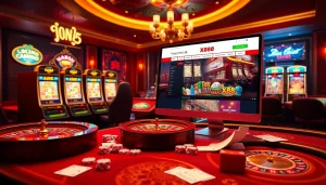Experience thrilling gaming action at Trang Chủ X88 with vibrant casino elements and engaging interfaces.