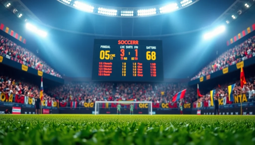 Track real-time บ้านผลบอล statistics with excitement from a lively stadium atmosphere.