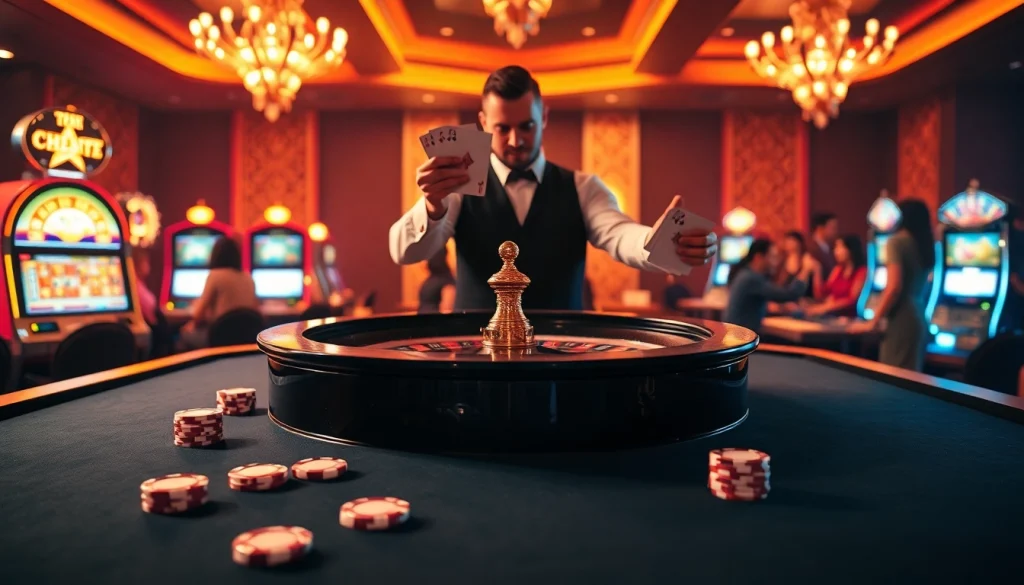 Thrilling roulette action in a luxurious casino featuring 88i elements and vibrant poker chips.