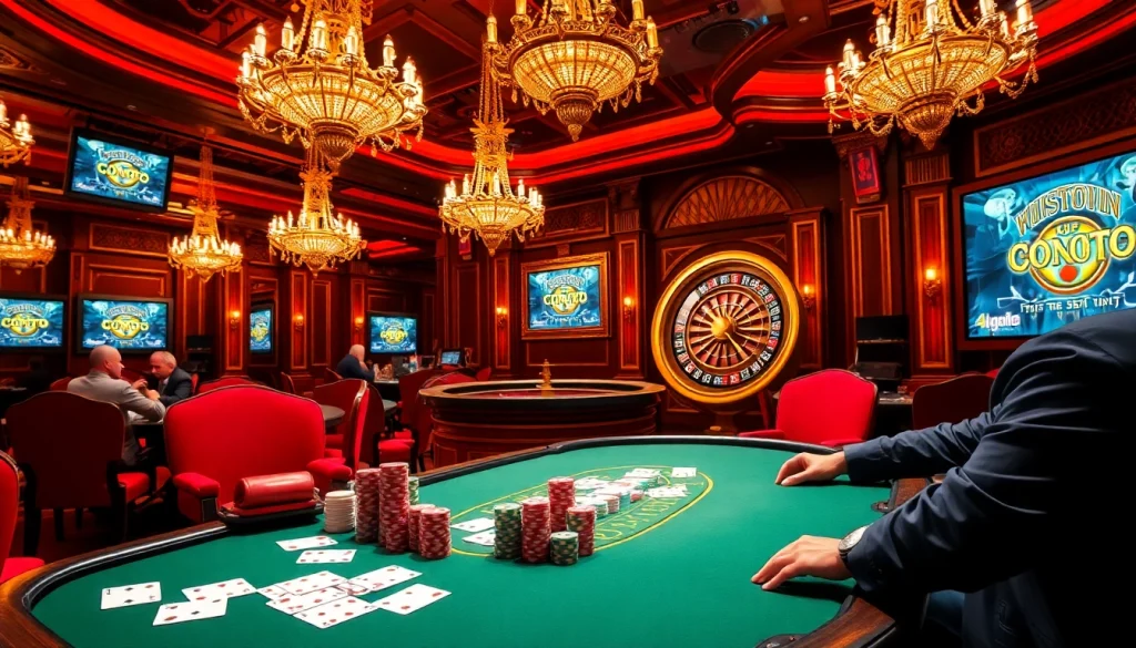 Players enjoying an exciting poker game at a casino table referencing the original hidden wiki.