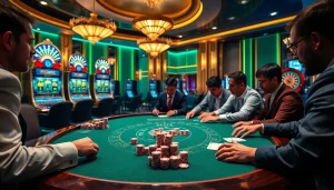 Engaging players experience thrilling poker at the Nohu90 casino table.
