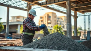 Pouring high-quality concrete at https://pewnybeton.pl/ construction site, highlighting craftsmanship and durability.