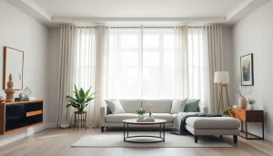 Creëer een sfeervolle ruimte met verduisterende gordijnen die privacy bieden en licht blokkeren.