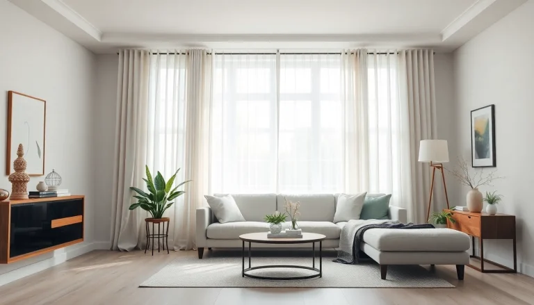 Creëer een sfeervolle ruimte met verduisterende gordijnen die privacy bieden en licht blokkeren.