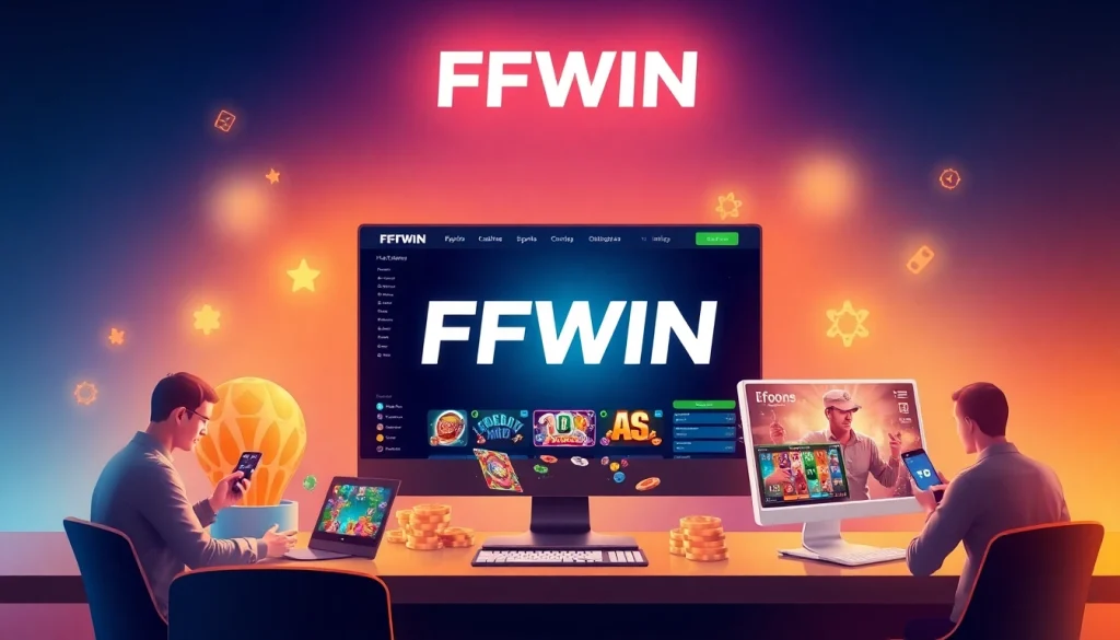 Experience the modern interface of FFWIN, an online betting platform showcasing user engagement and diverse gaming options.