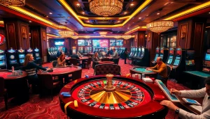 Experience thrilling moments at 7upbet as players engage around a vibrant casino table atmosphere.