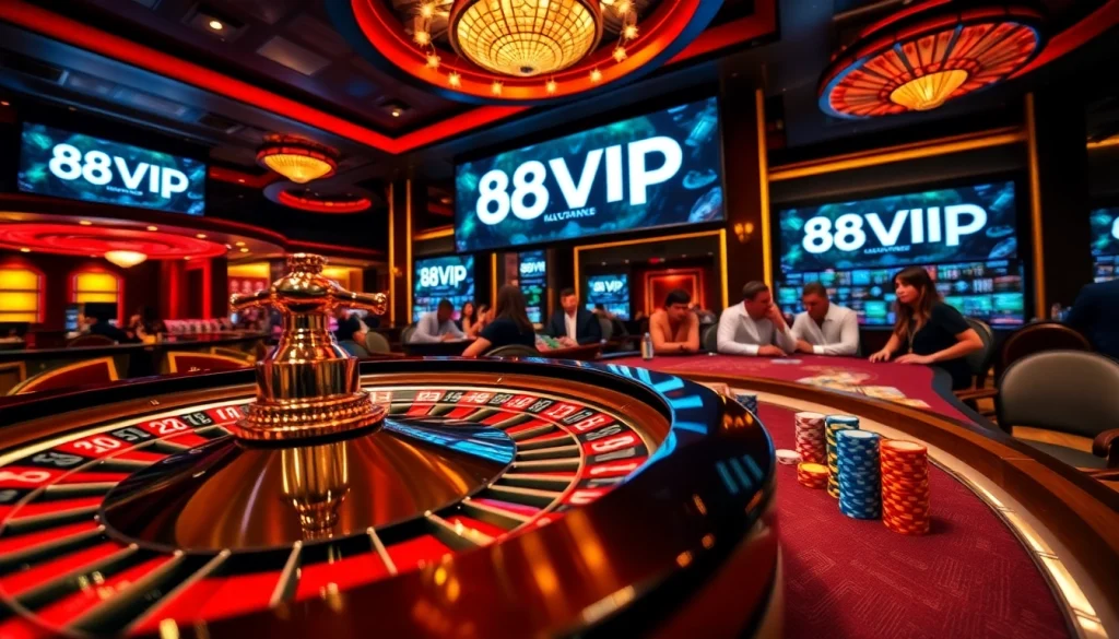 Experience the excitement of 68VIP with vibrant casino tables and lively gameplay.