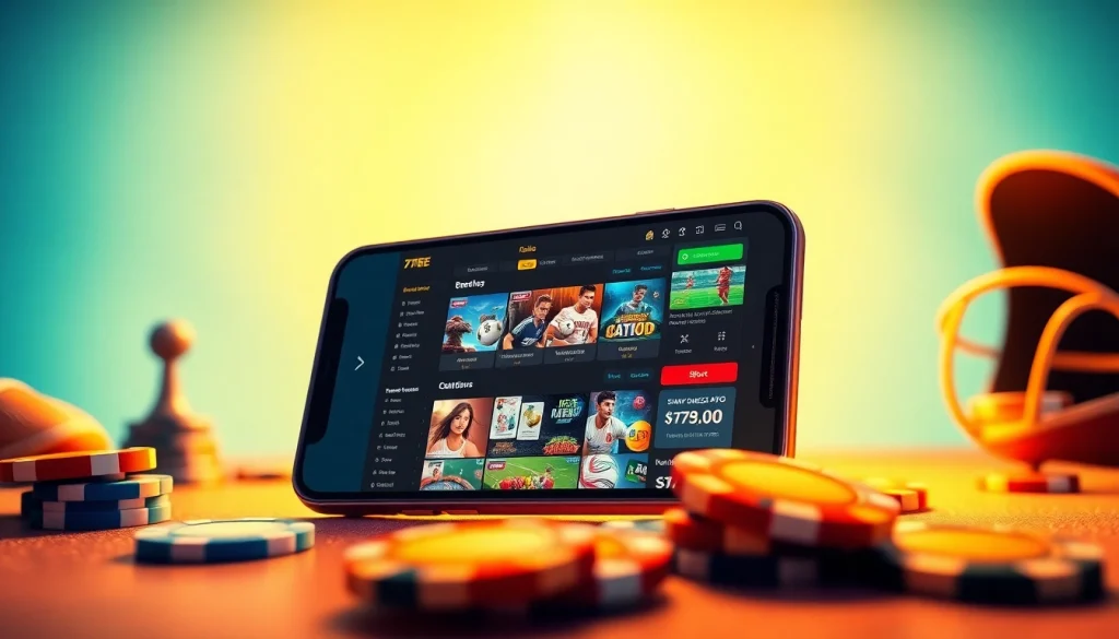 77EE online betting platform showcasing diverse games and sports options for a thrilling experience.