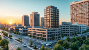 Architekturmodellbau Münster prägnante Darstellung eines architektonischen Modells mit detaillierten Strukturen.